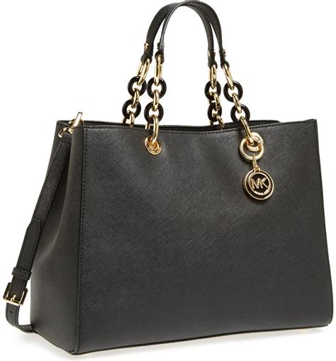 michael kors cynthia large|michael kors saffiano leather cynthia large tote handbag.